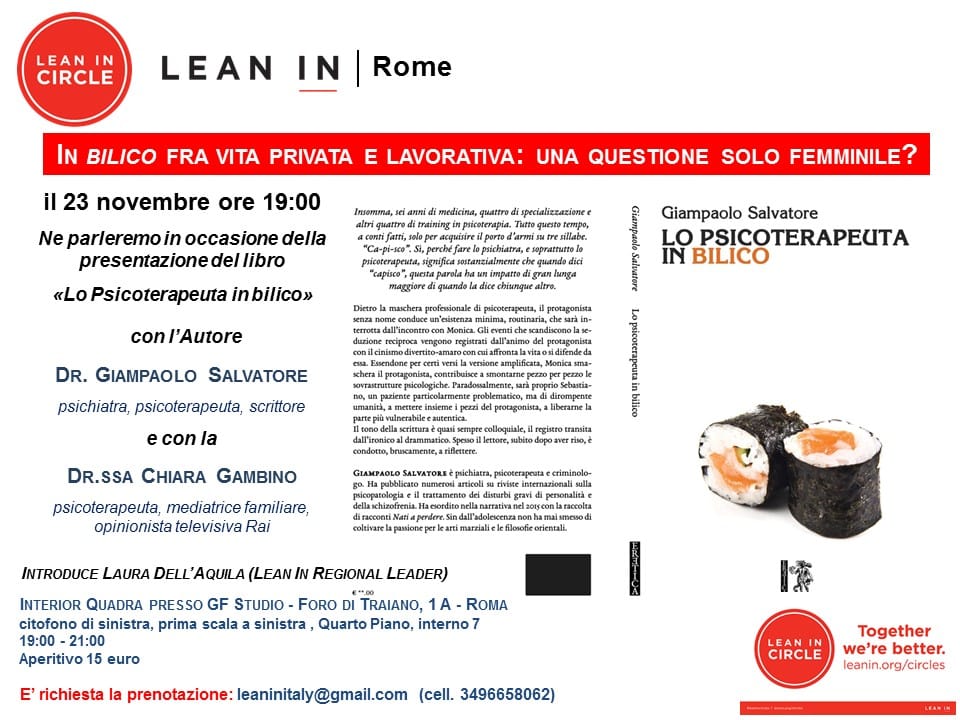 Read more about the article Presentazione del libro “Lo psicoterapeuta in bilico”